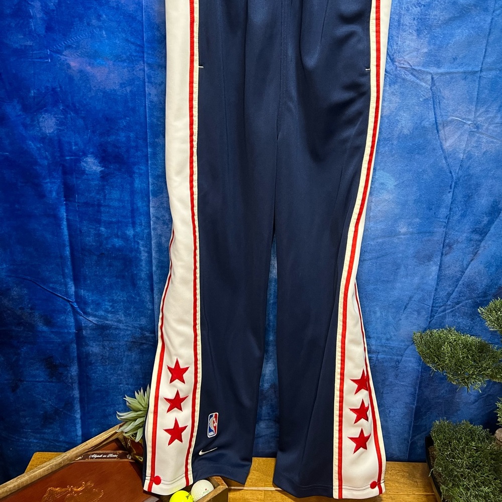 Awesome Nike NBA snap down legs pants Red/white/blue size Med